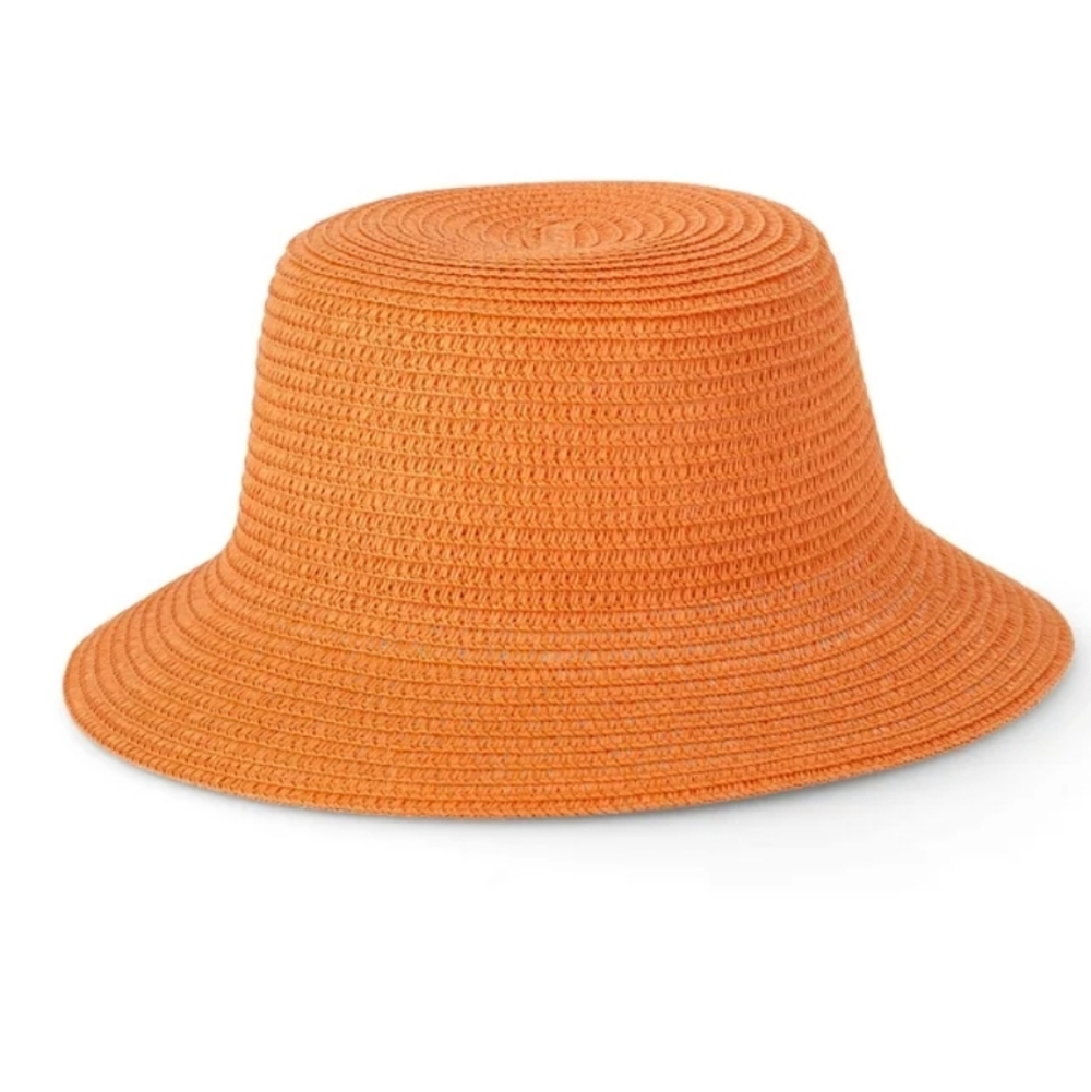 Nobo Paper Straw Bucket Hat, Women's
